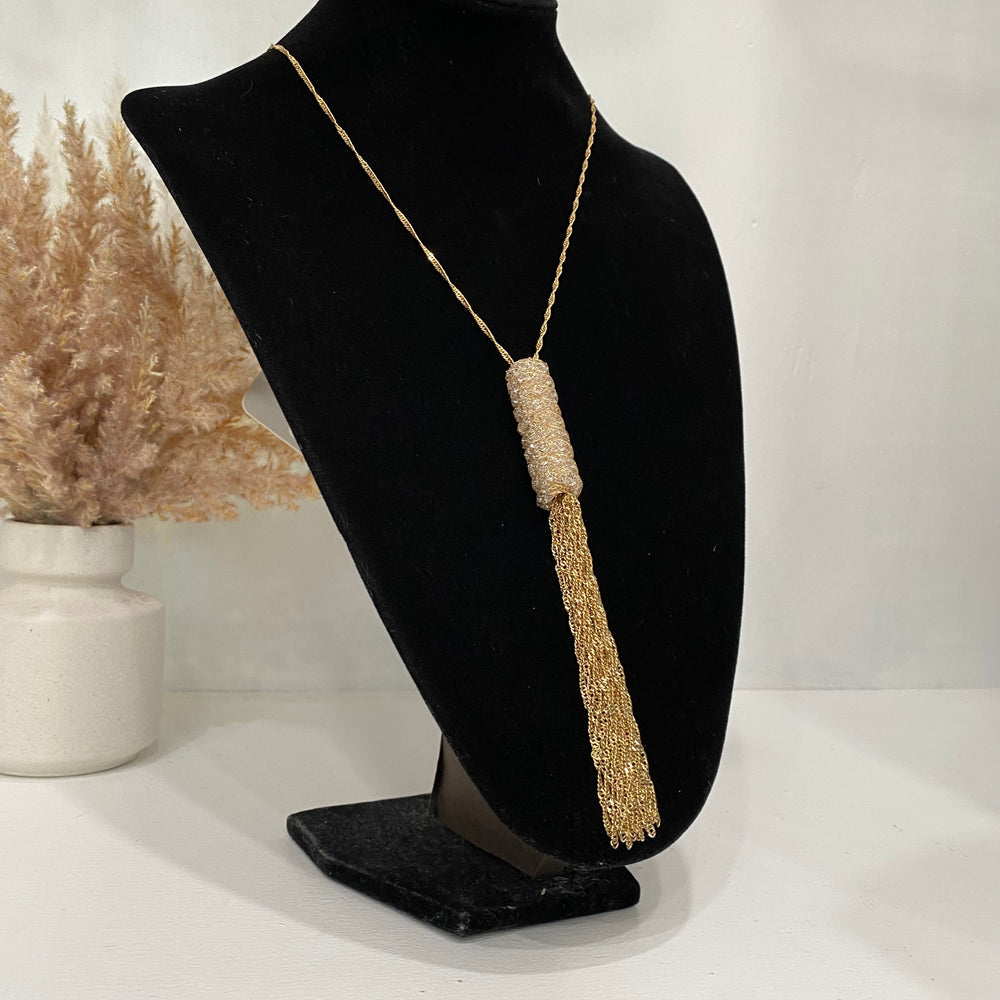 Gold Necklace With Gold Pendant