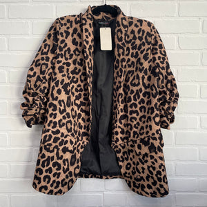 Zara animal hot sale print blazer