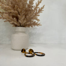 Load image into Gallery viewer, Tear Shaped Cheetah Print Earrings

