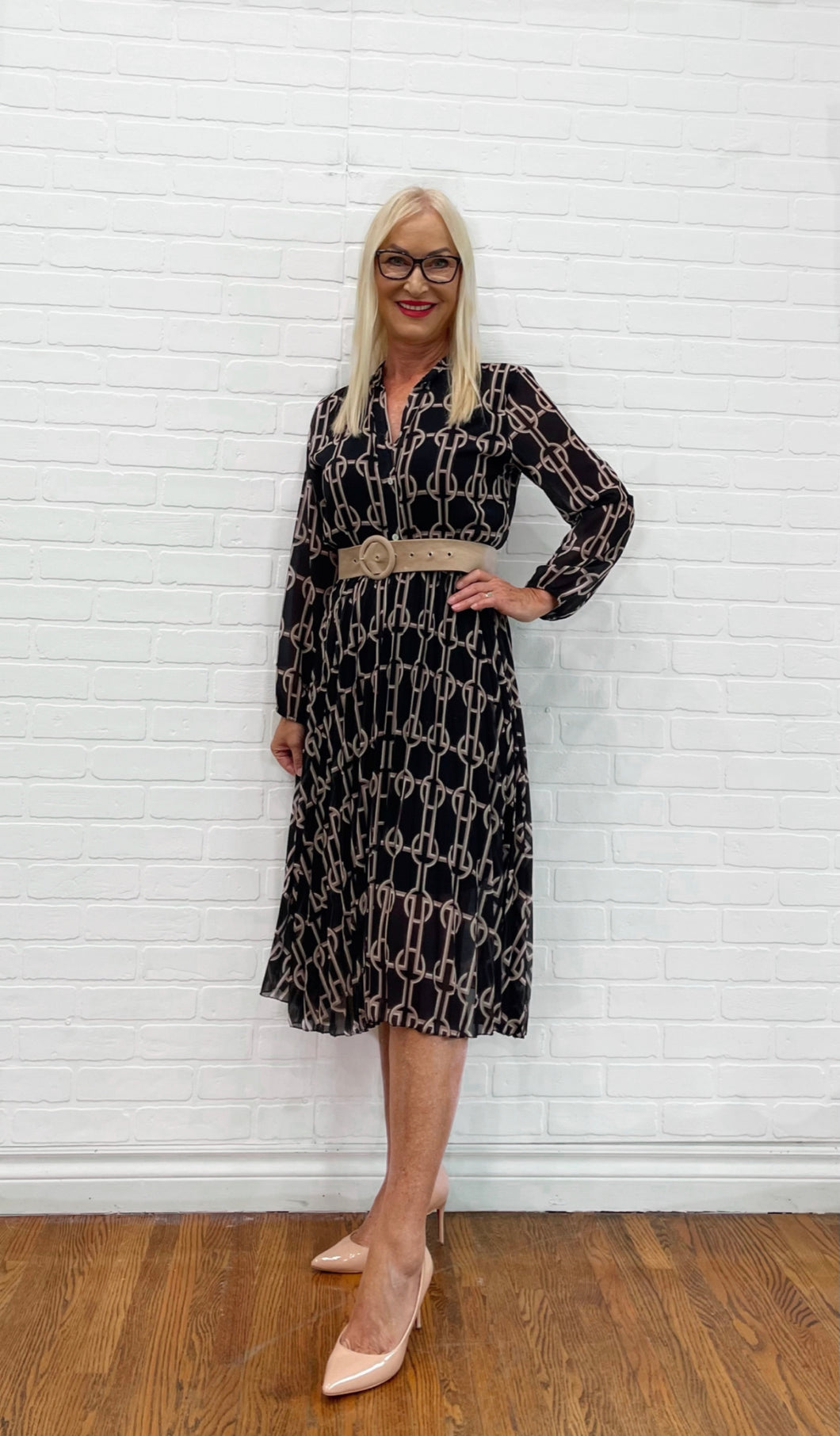 Baroque Print Dress