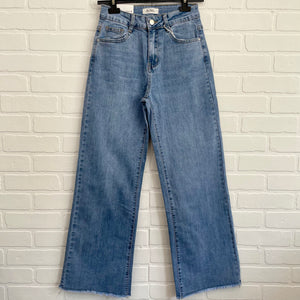 Tina Wide Jeans (fringed)