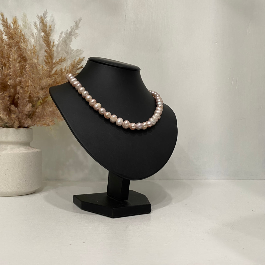 Pink pearl 2025 necklace set